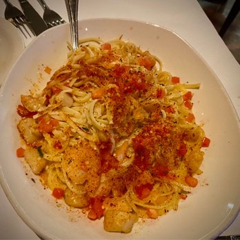 Bonefish Grill - Baja Scallops and Shrimp Scampi Pasta - Seafood Near Me - Columbus, Ohio