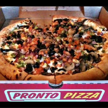 Pregio Pizza - Pile on the veggies!!!  Sorry my Dad couldn't wait for me to take a picture.  lol - Pizza Near Me - Wilmington, California