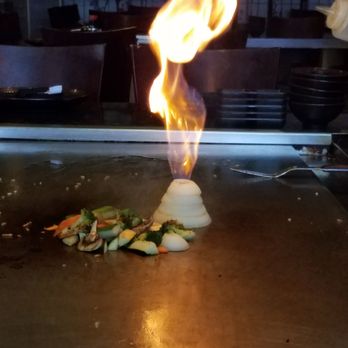 Shogun - Volcano with onions - Sushi Bars Near Me - Rosenberg, Texas Shogun - Volcano with onions - Sushi Bars Near Me - Rosenberg, Texas