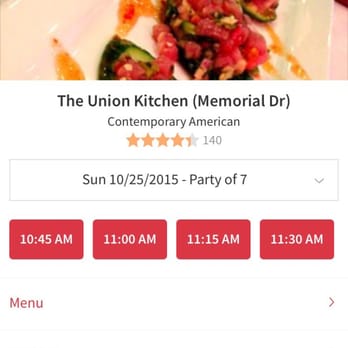The Union Kitchen - Looks like there were plenty of availability but was told no thing was open till 1pm (having showed up at 10:30am on Sunday 10/25). - New American Near Me - Houston, Texas The Union Kitchen - Looks like there were plenty of availability but was told no thing was open till 1pm (having showed up at 10:30am on Sunday 10/25). - New American Near Me - Houston, Texas