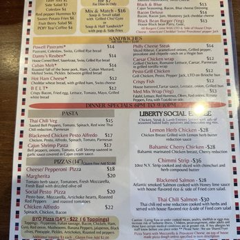 Liberty Social - Lunch-Dinner Menu Back - Bars Near Me - Powell, Ohio Liberty Social - Lunch-Dinner Menu Back - Bars Near Me - Powell, Ohio