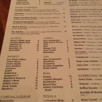 Edgar's Grille - Menu - New American Near Me - Augusta, Georgia Edgar's Grille - Menu - New American Near Me - Augusta, Georgia