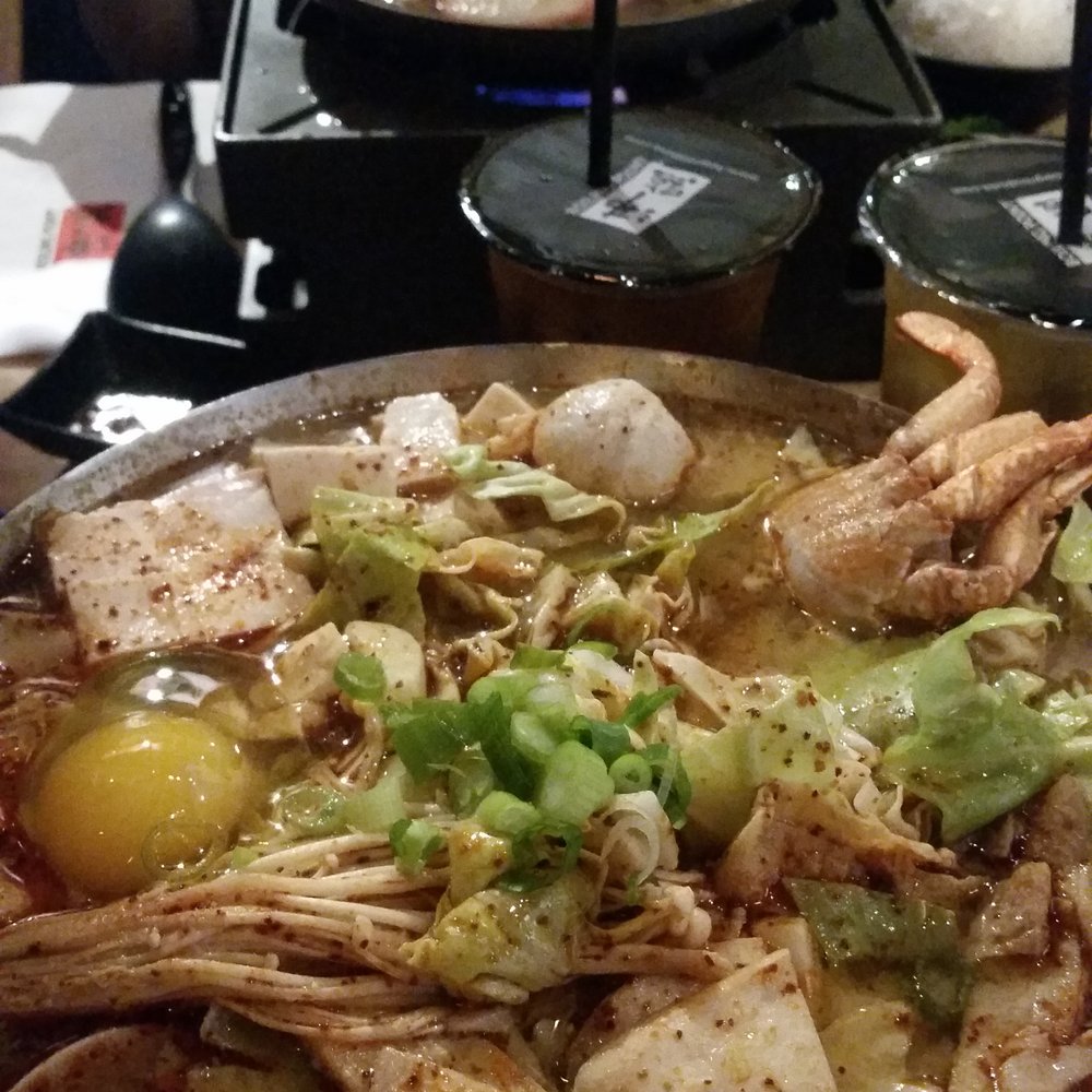Boiling Point - Miso (very spicy) minus the meat. Beef hotpot in the back - Hot Pot Near Me - Fremont, California Boiling Point - Miso (very spicy) minus the meat. Beef hotpot in the back - Hot Pot Near Me - Fremont, California