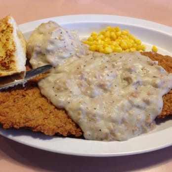 Crossroads Truck Stop - Chicken Fried Steak with Mashed Potatoes, Corn and optional Sausage Gravy from Crossroads Truck Stop, Umatilla, Oregon. - Diners Near Me - Umatilla, Oregon Crossroads Truck Stop - Chicken Fried Steak with Mashed Potatoes, Corn and optional Sausage Gravy from Crossroads Truck Stop, Umatilla, Oregon. - Diners Near Me - Umatilla, Oregon