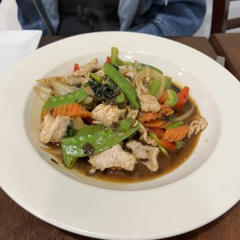 Thai West - Thai Basil Sauce with Pork - Thai Near Me - Jupiter, Florida