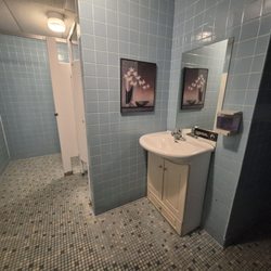 Women's Restroom is Clean and Blue. 8/15/2026