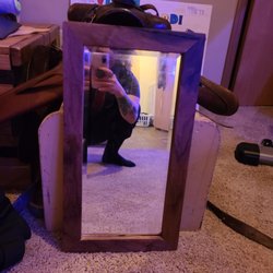PPP Futures - Custom handmade 18x8 Black  Walnut mirror by Dave