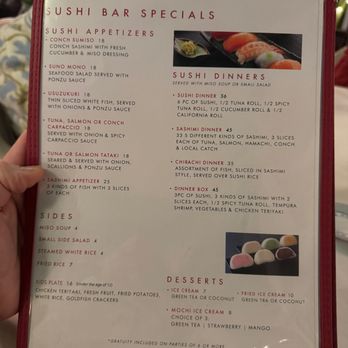 Origami Sushi Bar - menu - Sushi Bars Near Me - Key West, Florida Origami Sushi Bar - menu - Sushi Bars Near Me - Key West, Florida