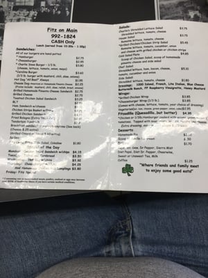 Menu photo 7 Fitz On Main Kernersville, NC