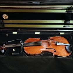 Jade J. Schulz Violins - My violin with the new  Wittner pegs and violin case from JJS Violins.