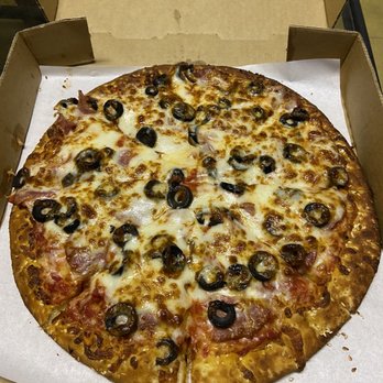 Pizza Planet - Medium pizza with ham, black olives and, extra cheese. This is my go to. Never lets me down. - Pizza Near Me - Paso Robles, California Pizza Planet - Medium pizza with ham, black olives and, extra cheese. This is my go to. Never lets me down. - Pizza Near Me - Paso Robles, California