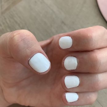 Palace Nails Bar - Day of mani-  uneven, messy, rushed. - Skin Care Near Me - Spring, Texas