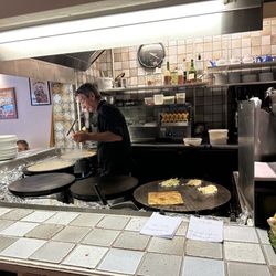 Working hard to make those delicious galettes and crêpes!