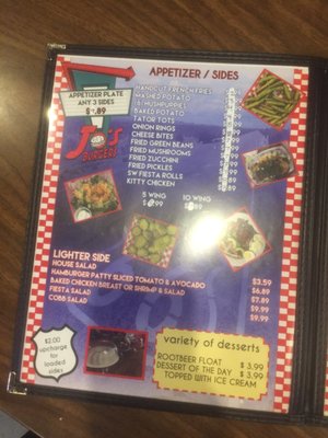 Menu photo 2 Jo's Burgers Anadarko, OK