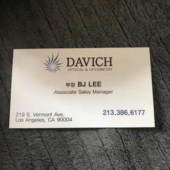 Davich Optical - He's off on mondays and thursdays - Optometrists Near Me - Los Angeles, California