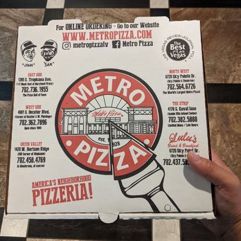 Metro Pizza - Pizza box - Pizza Near Me - Las Vegas, Nevada Metro Pizza - Pizza box - Pizza Near Me - Las Vegas, Nevada