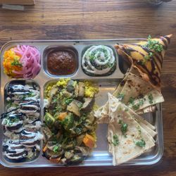 "Ganesha's Everything Plate"
A sample platter of everything, all fresh & handmade