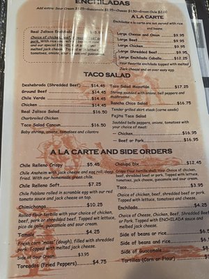 Menu photo 7 Real Jalisco Eagle, CO