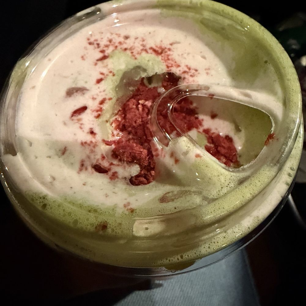 Strawberry matcha
