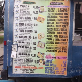 Tacoriendo Movil - Menu - Mexican Near Me - Columbus, Ohio Tacoriendo Movil - Menu - Mexican Near Me - Columbus, Ohio