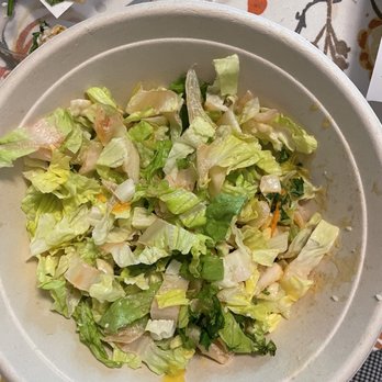 Tropical Smoothie Cafe - What is left of a salad we tried to eat with our own dressing. You can see how organs the lettuce ends are. - Juice Bars & Smoothies Near Me - Pharr, Texas Tropical Smoothie Cafe - What is left of a salad we tried to eat with our own dressing. You can see how organs the lettuce ends are. - Juice Bars & Smoothies Near Me - Pharr, Texas