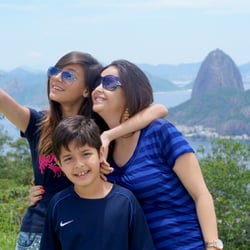 Mirante Dona Marta - Família no Mirante Dona Marta