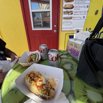 Mom's Hot Dogs - Chili cheese dog and the Chicago dog - Hot Dogs Near Me - Boulder City, Nevada