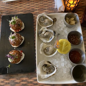 HAVEN Riverfront Restaurant & Bar - Atlantic Oysters Lobster balls - New American Near Me - Edgewater, New Jersey