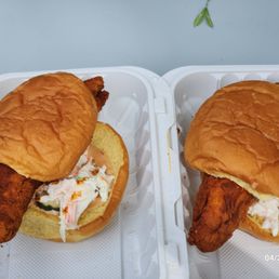 2 chicken sliders