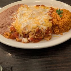Barcenas Mexican Grill - Shrimp enchiladas
