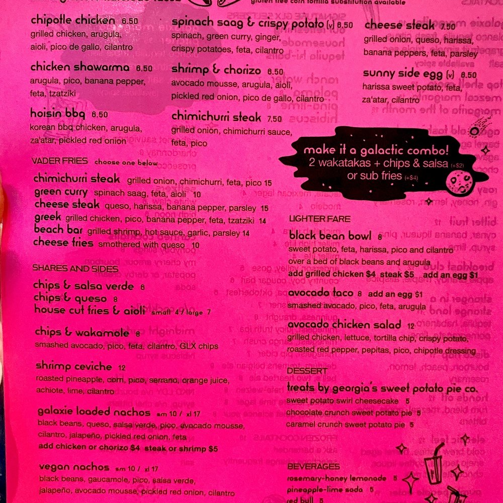 Galaxie - Food Menu - Bars Near Me - Louisville, Kentucky