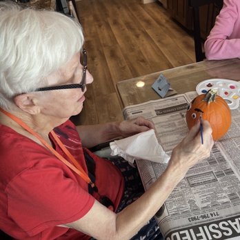 Ocean Breeze Living - Pumpkin decorating - Retirement Homes Near Me - Garden Grove, California Ocean Breeze Living - Pumpkin decorating - Retirement Homes Near Me - Garden Grove, California