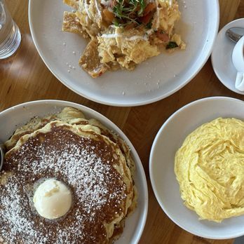 Yolked Kitchen - Netflix and chill-a-quiles, side of soft scrambled eggs, stackin cakes - Breakfast & Brunch Near Me - Clovis, California Yolked Kitchen - Netflix and chill-a-quiles, side of soft scrambled eggs, stackin cakes - Breakfast & Brunch Near Me - Clovis, California