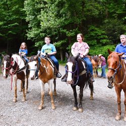 Sugarlands Riding Stable - Our whole family got to ride up and down the mountain in an hour.