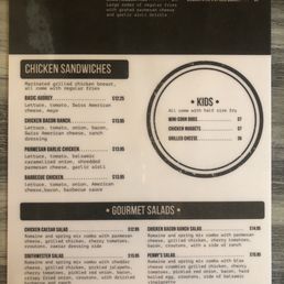 New menu