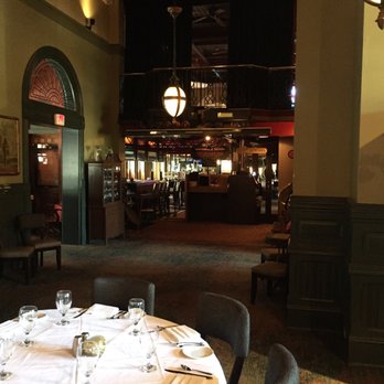 Gandy Dancer - A view of the bar area from the dining room where we were seated. - Seafood Near Me - Ann Arbor, Michigan
