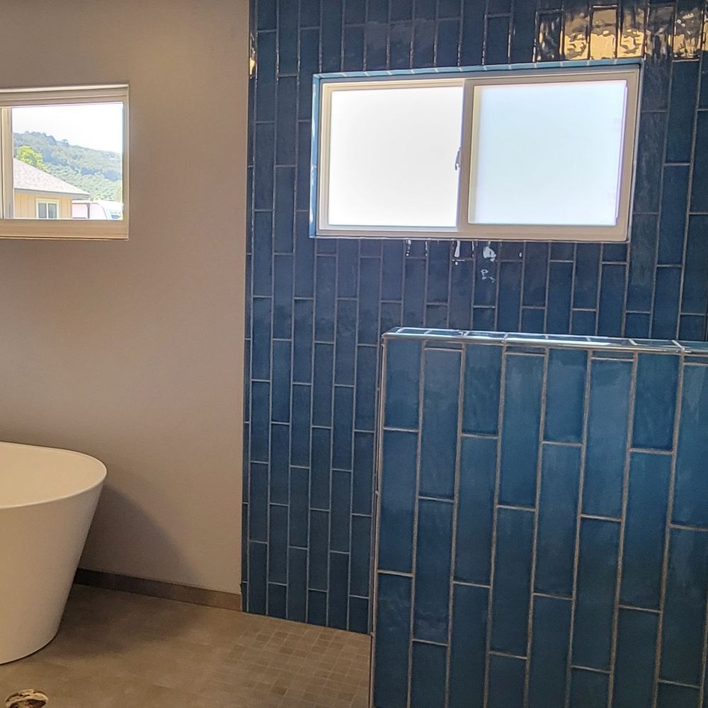 Almost finished shower stall Almost finished shower stall