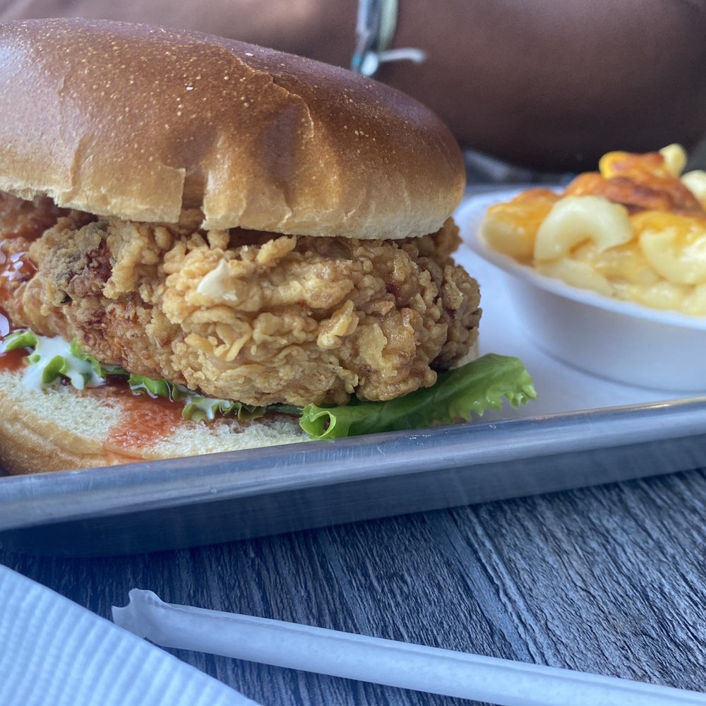 Scratch Fried Chicken - buffalo chicken sandwich w/ mac n cheese - Chicken Wings Near Me - Greensboro, North Carolina