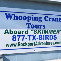 Duck Blind Coffee and Refreshments - We offer Whooping Crane Tours during the months of November through March! Call us to book a tour!