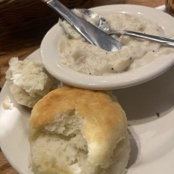 Cracker Barrel Old Country Store - Biscuits & Gravy with Bacon or Sausage - Breakfast & Brunch Near Me - Bremen, Georgia