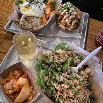 KoJa Kitchen - Chicken Bowl with Egg in the background - Japanese Near Me - San Francisco, California