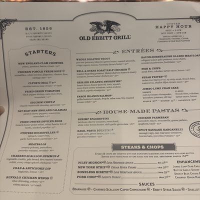 Menu photo 1 Old Ebbitt Grill Washington, DC, DC Menu photo 1 Old Ebbitt Grill Washington, DC, DC