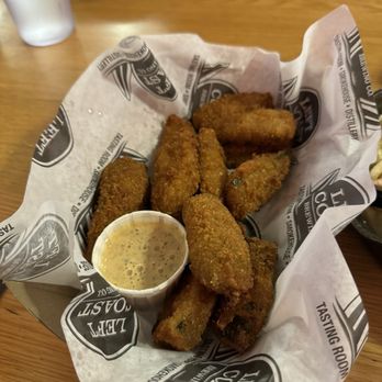 Left Coast Brewing - Fried Pickles - Barbeque Near Me - Irvine, California Left Coast Brewing - Fried Pickles - Barbeque Near Me - Irvine, California
