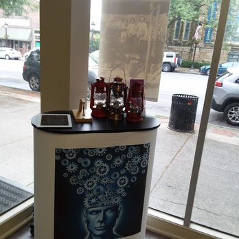 Klues Escape Room - Waiting area.  See the lanterns?  We used some to aid escape. - Escape Games Near Me - Stroudsburg, Pennsylvania