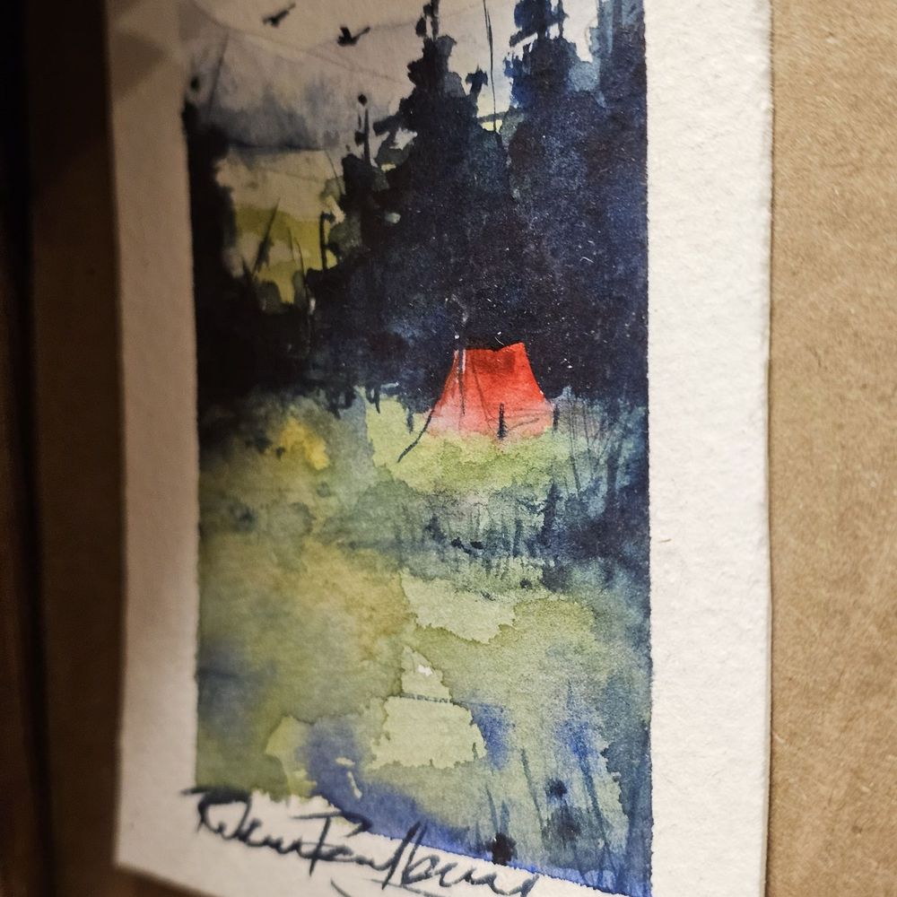Artsy June - One of the miniature watercolor paintings for sale. The one I ended up purchasing. - Women's Clothing Near Me - Roanoke, Virginia Artsy June - One of the miniature watercolor paintings for sale. The one I ended up purchasing. - Women's Clothing Near Me - Roanoke, Virginia