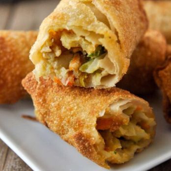 Browns Food Factory - a close up of a fried egg roll - Food Trucks Near Me Browns Food Factory - a close up of a fried egg roll - Food Trucks Near Me