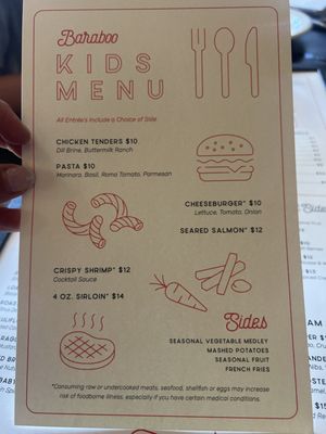 Menu photo 8 Baraboo Supper Club Boise, ID