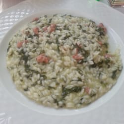Lairhò - Risotto con salsiccia e spinaci