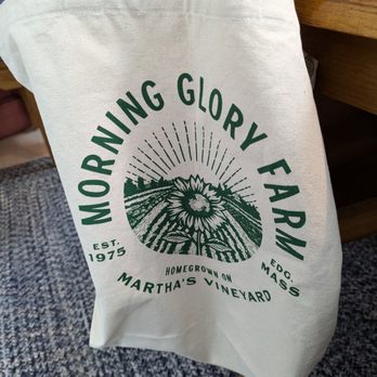 Morning Glory Farm - Canvas bag sold at Morning Glory Farms - Farmers Market Near Me - Edgartown, Massachusetts Morning Glory Farm - Canvas bag sold at Morning Glory Farms - Farmers Market Near Me - Edgartown, Massachusetts