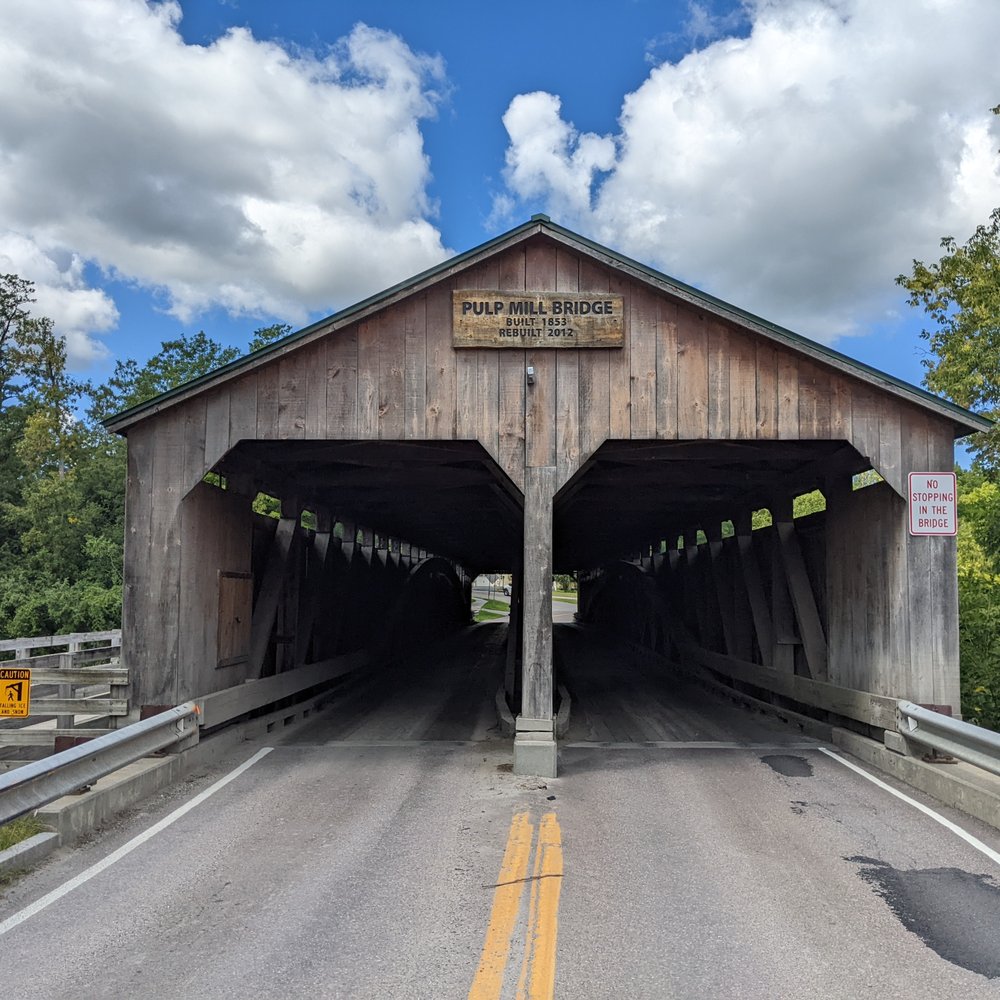 Pulp Mill Covered Bridge - Pulp Mill Covered Bridge, Middlebury VT - Landmarks & Historical Buildings Near Me - Middlebury, Vermont Pulp Mill Covered Bridge - Pulp Mill Covered Bridge, Middlebury VT - Landmarks & Historical Buildings Near Me - Middlebury, Vermont